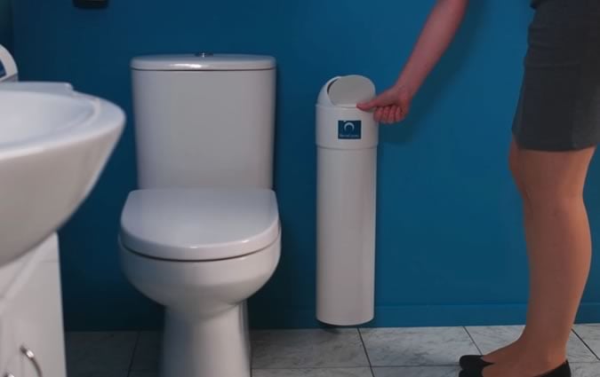 female sanitary bin