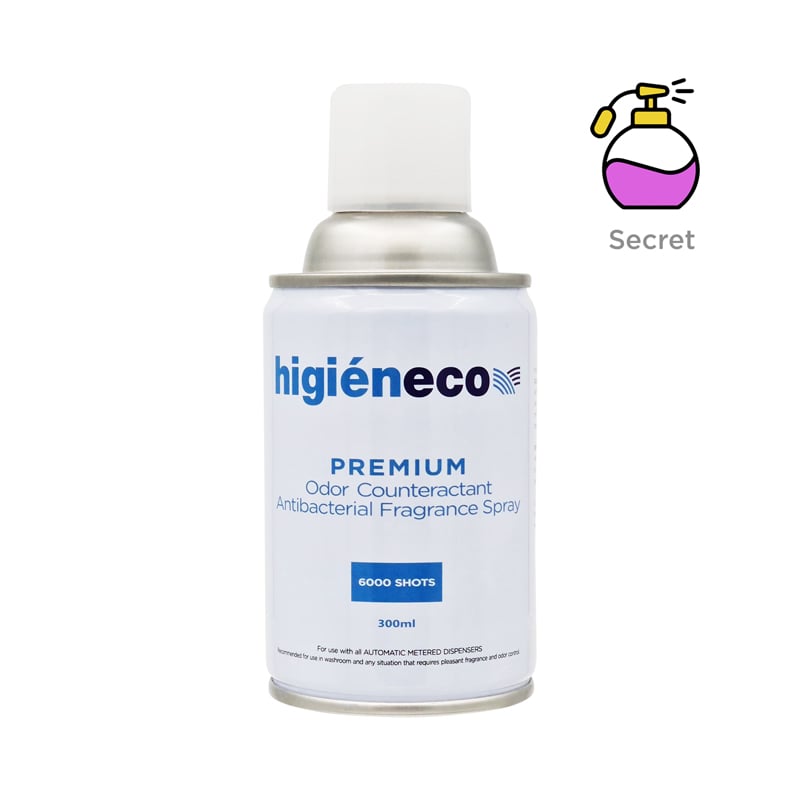 Higieneco Secret Automatic Aerosol Air Freshener Fragrance Refill, Antibacterial, 300 mL