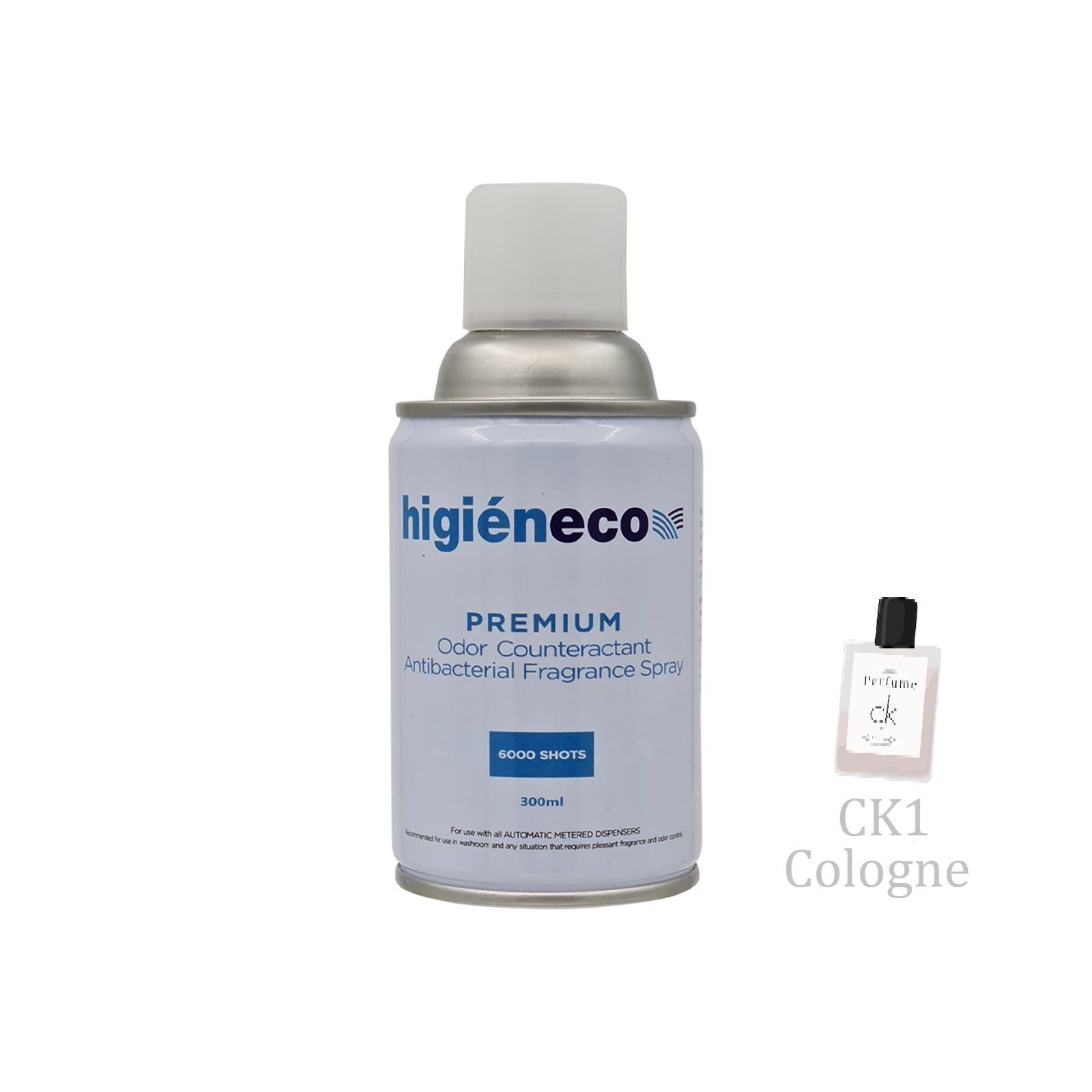 Higieneco CK1 Cologne Automatic Aerosol Air Freshener Fragrance Refill, Antibacterial, 300 mL