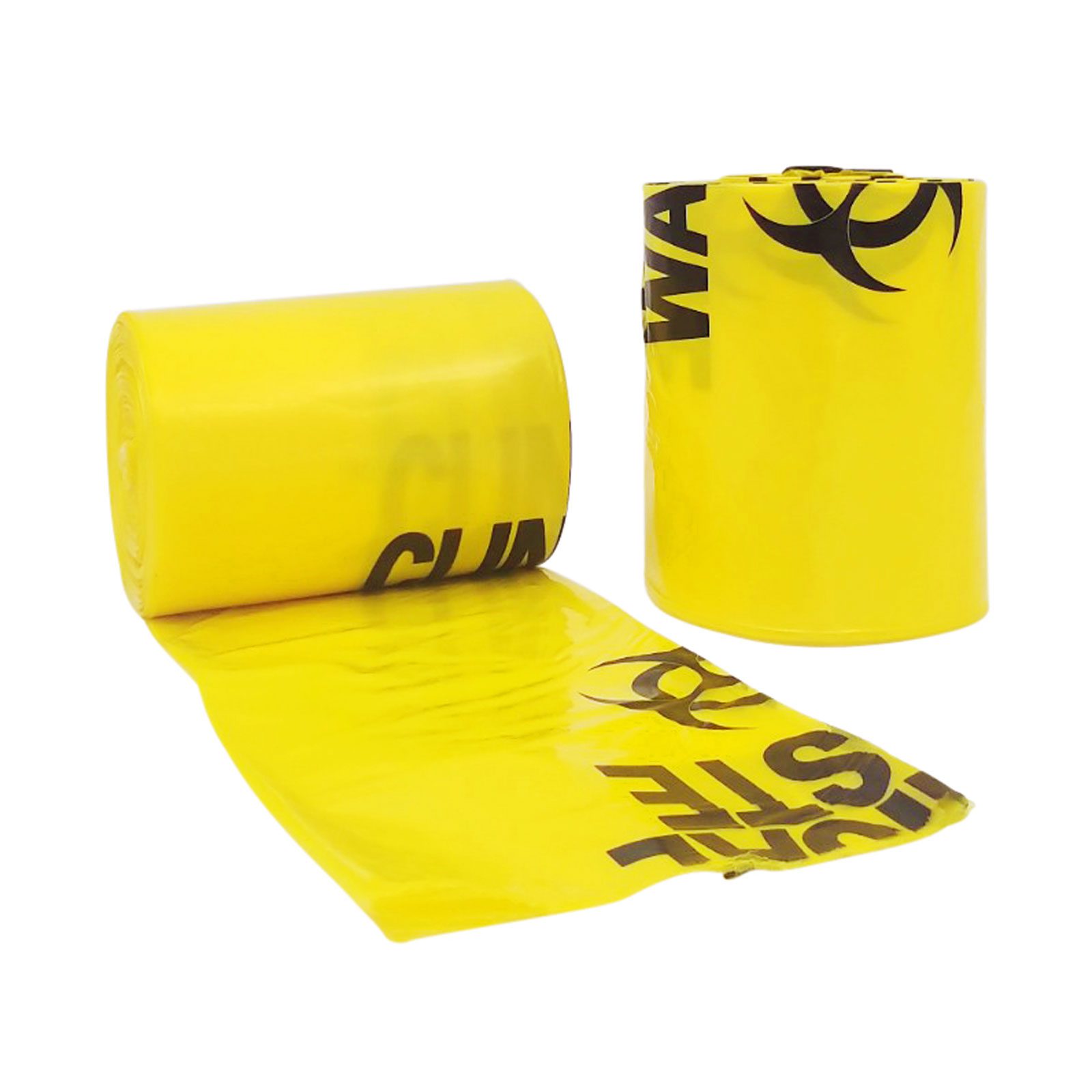 27L Clinical Waste Bio Hazard Heavy Duty Bags, 10 per Roll