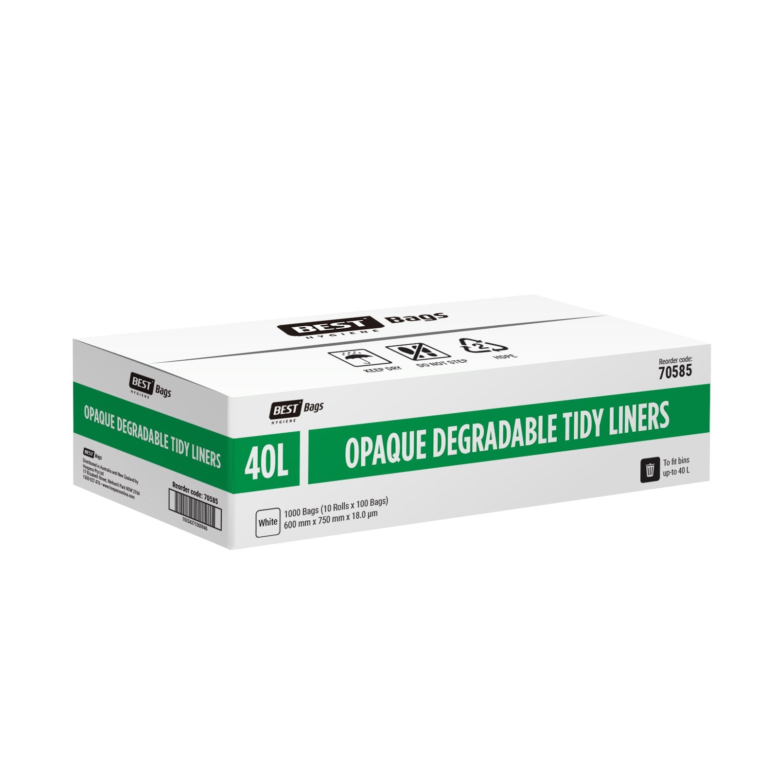 40 L Opaque Degradable Tidy Liners