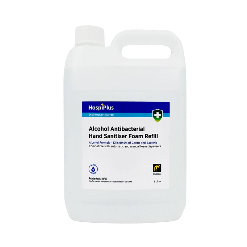 HospiPlus Alcohol Foam Hand Sanitiser Refill, 5L