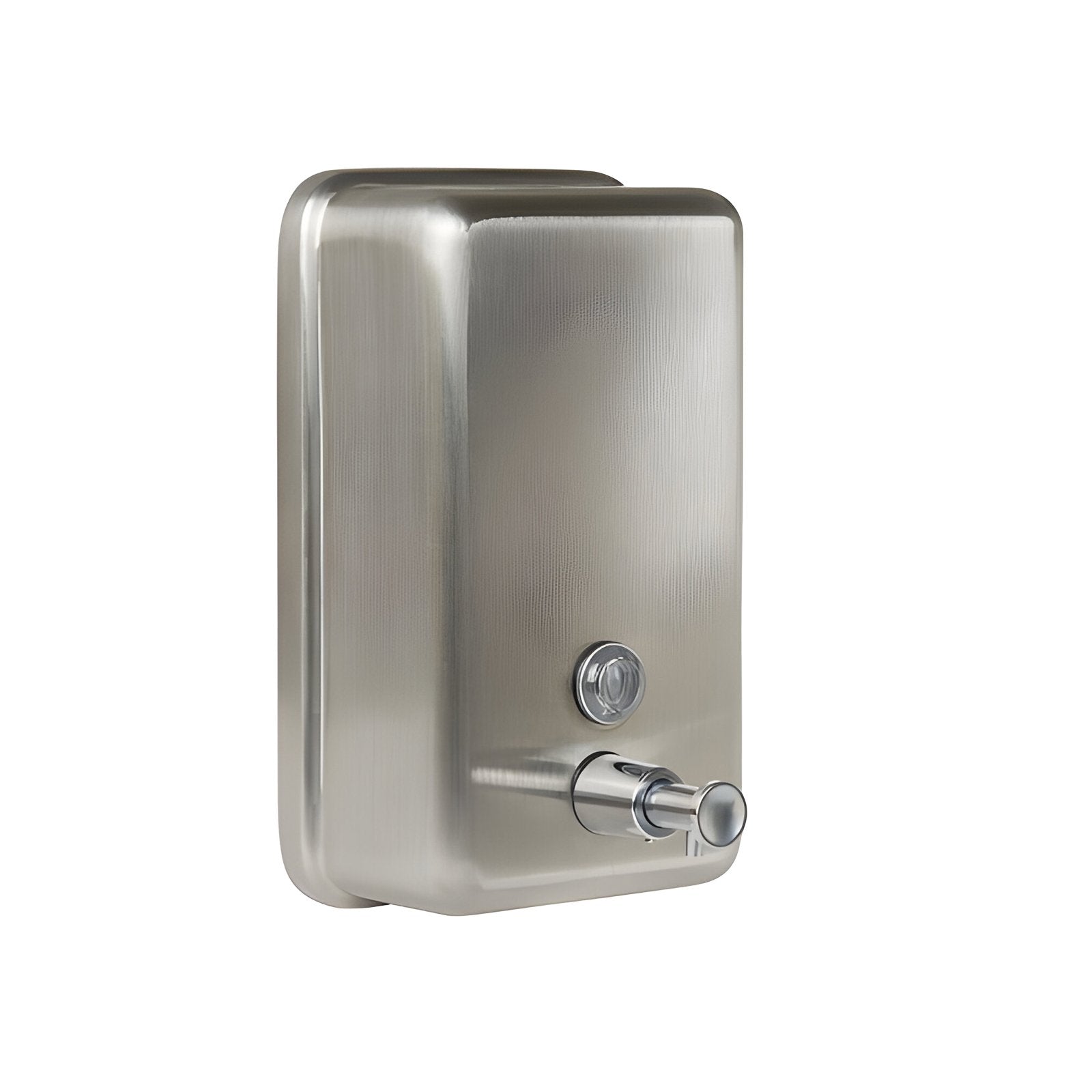 Stainless Steel Vertical Soap Dispenser, Metal Pump, 1200 mL