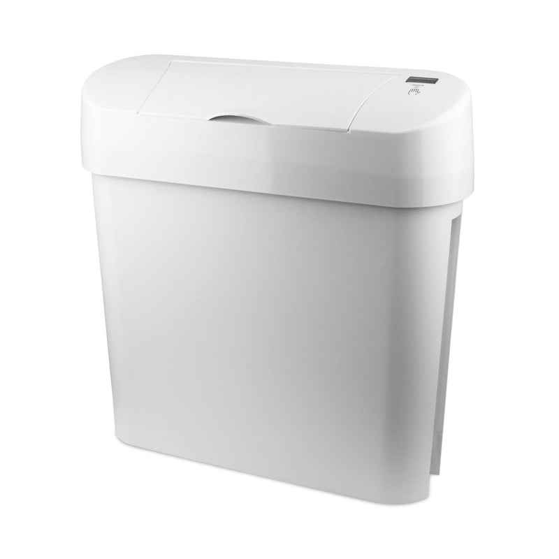 Automatic Sanitary Bin 15L white angle 72006W CD 7002A