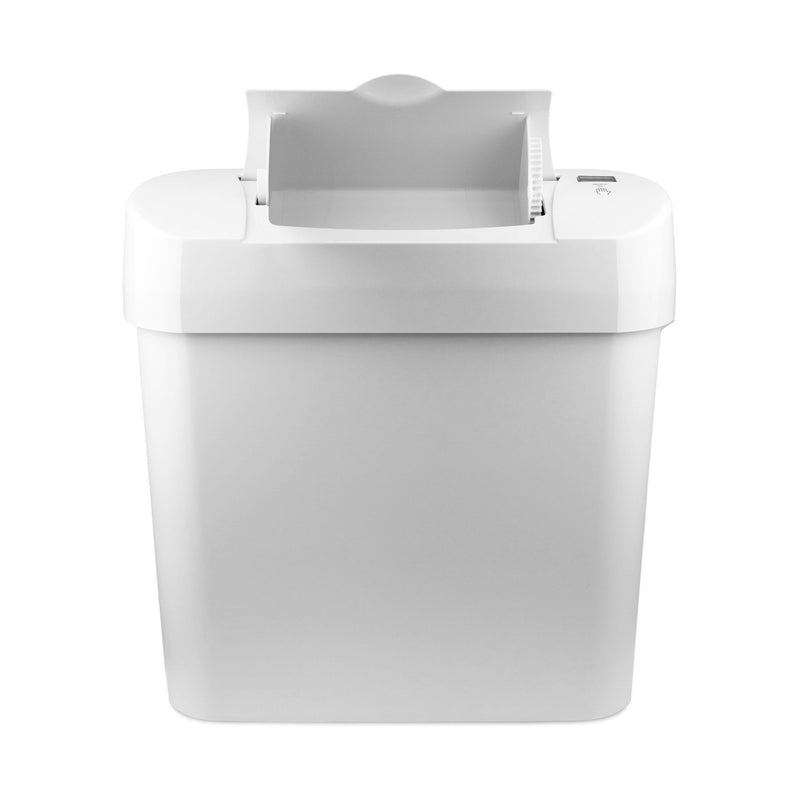 Automatic Sanitary Bin 15L white front open 72006W CD 7002A