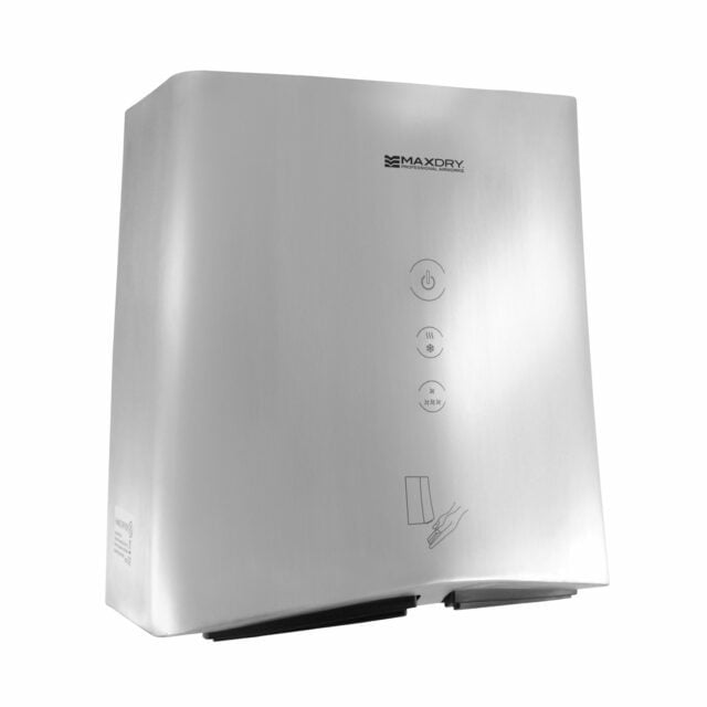 DualMAX High Speed Hand Dryer, Brushed Stainless Steel, Satin