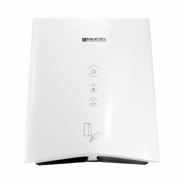 DualMAX High Speed Hand Dryer, Stainless Steel, White Coated