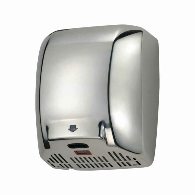 TurboMAX High Speed Hand Dryer, Polished Stainless Steel, Chrome