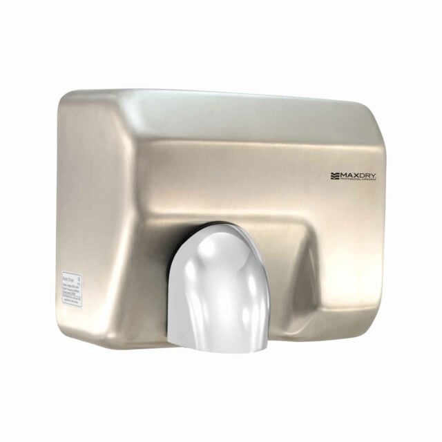 TradeMAX Conventional Hand Dryer, Brushed Stainless Steel, Satin