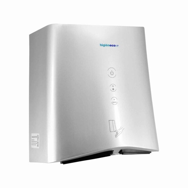 DualMAX High Speed Hand Dryer, Stainless Steel, Silver Coated