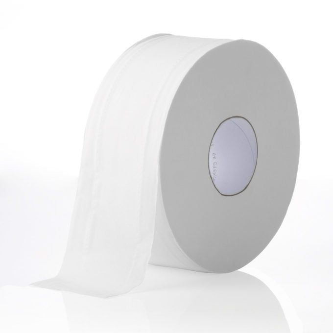 Livi Essentials Embossed Bathroom Jumbo Toilet Paper 2 ply 300 m, 8 Rolls 1100