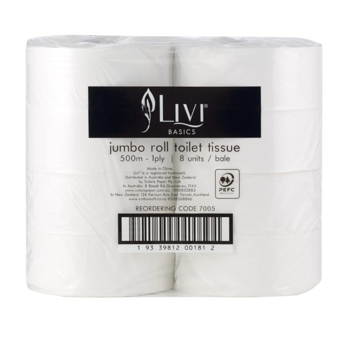 Livi Basics bathroom jumbo Toilet Paper 1 ply 500 m 7005