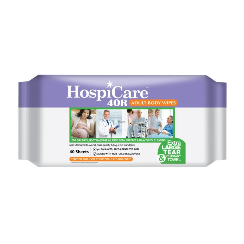 HospiCare 40R Adult Body Wipes front